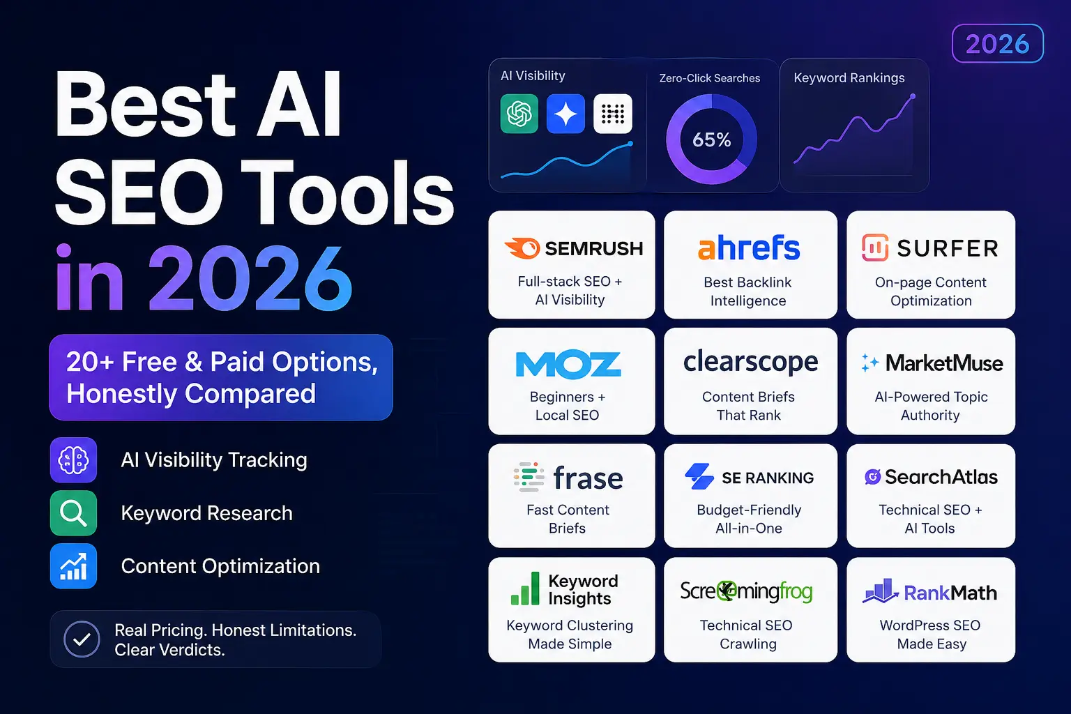 Best AI SEO Tools in 2026 (Honestly Compared)