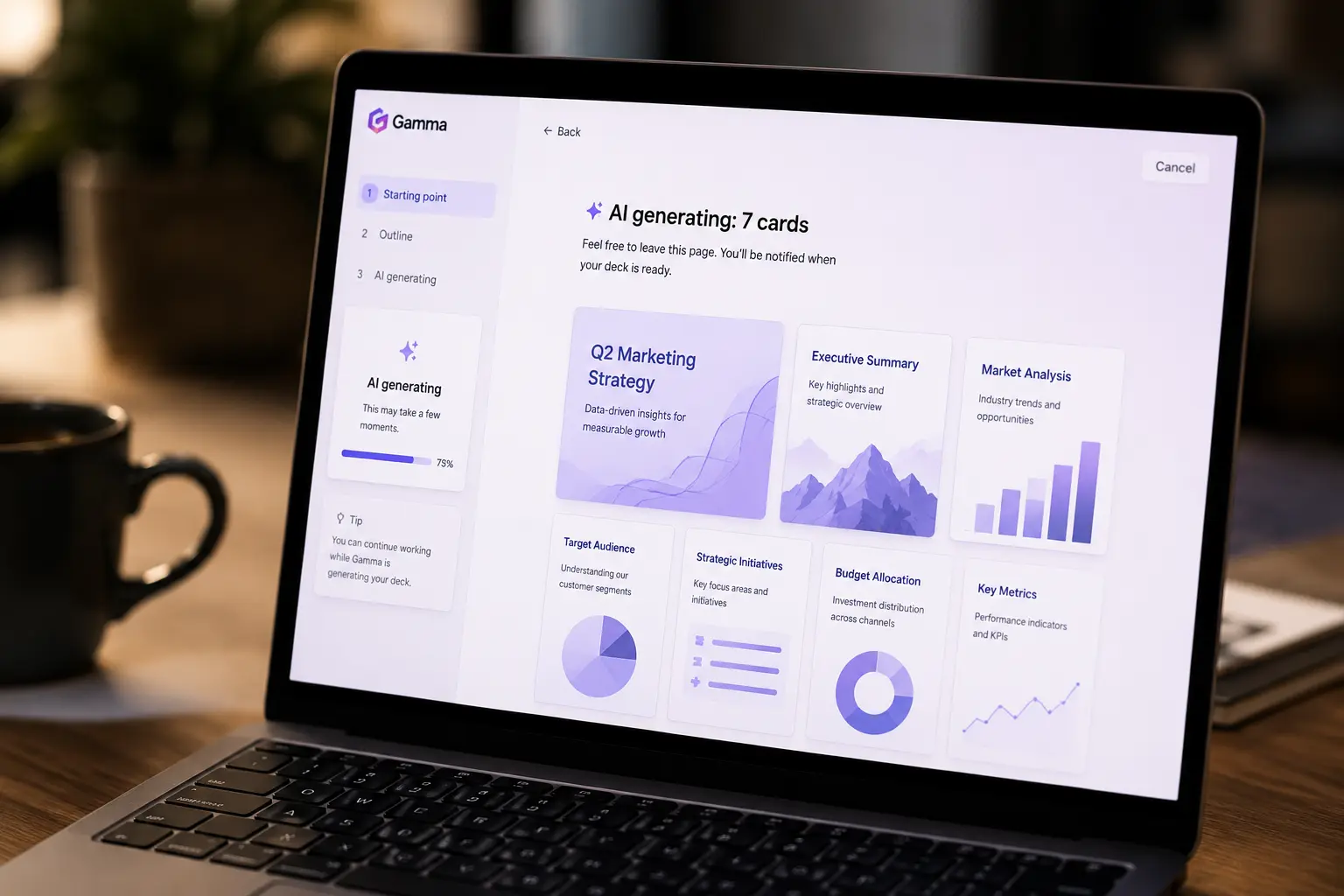 Gamma AI Presentation Tool
