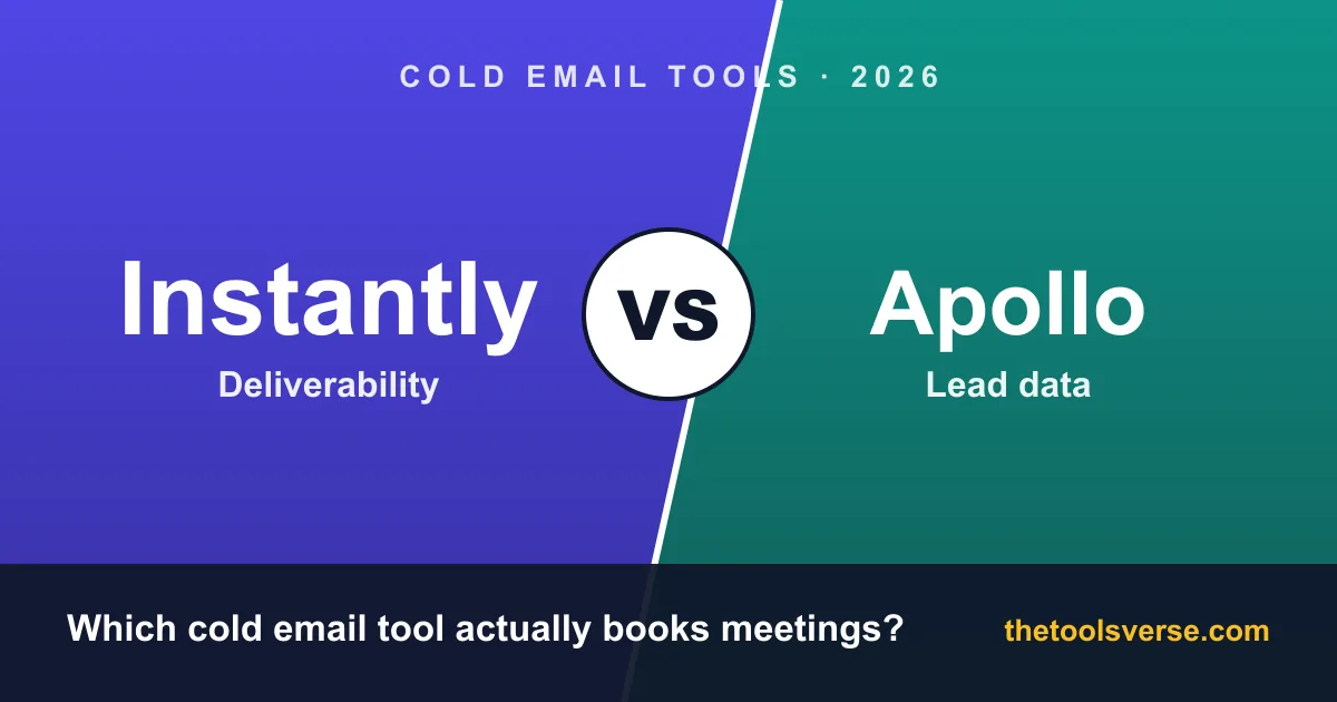 Instantly vs Apollo: Best Cold Email Tool 2026